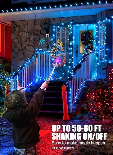 Miniatura 4 de Toma de control remoto inalámbrico, interruptor inalámbrico, varita de luces mágicas para luces de árbol de Navidad y luces de decoración, kit de
