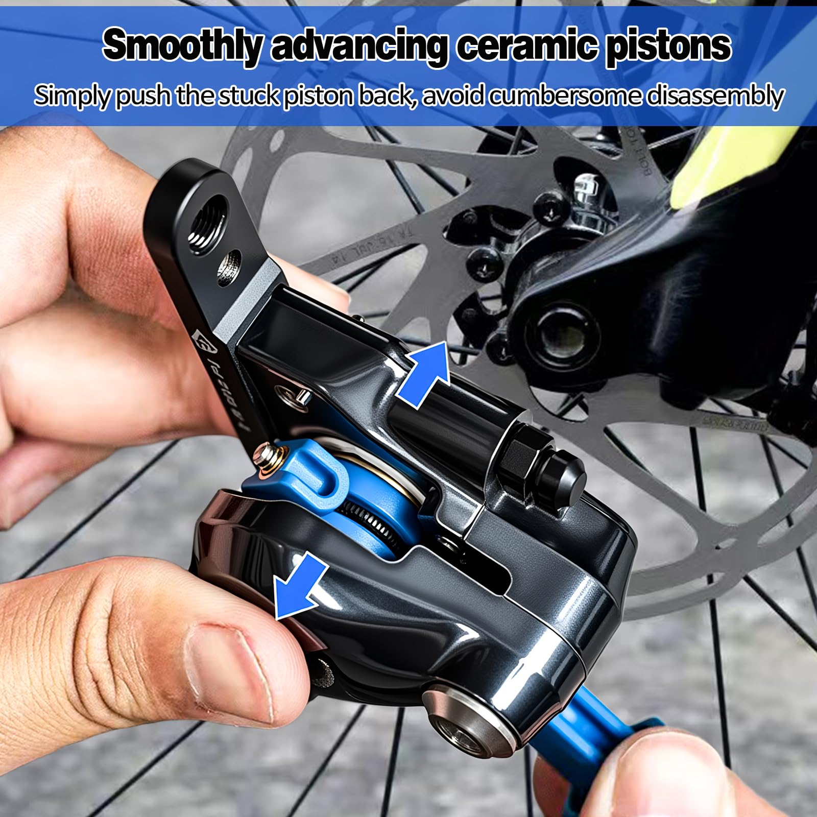 Narzędzie do wyciskania tłoczków hamulcowych do roweru, wykonane z włókna węglowego i stali PA6, do zacisków hamulcowych Shimano, Sram, Magura, Hope, narzędzie do wyciskania tłoczków