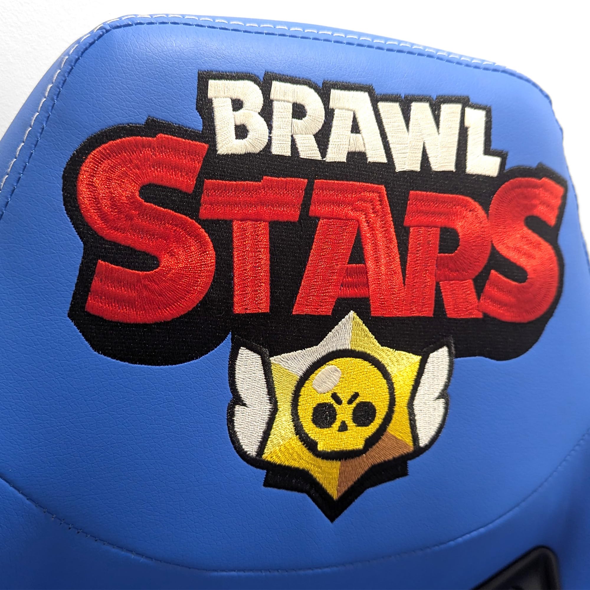 SUBSONIC - Sedia da Gioco Brawl Stars El Primo per Bambini e Ragazzi - Poltrona da Ufficio Ergonomica con Dchiuma ad Alta Densità, Meccanismo Basculante e Comodi Braccioli - Altezza Regolabile - Blu