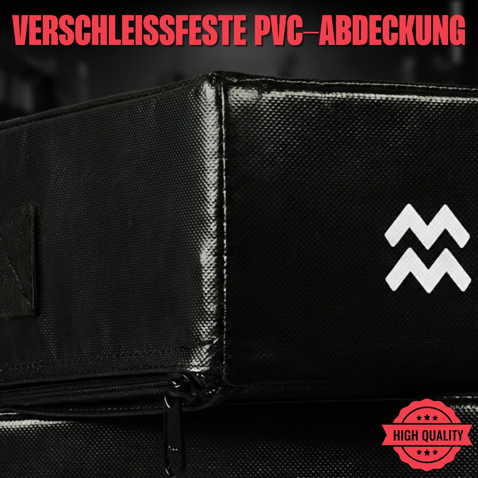 MATCHU - Drop Pads - 2er Set - Hochwertige Dämpfung - Strapazierfähiger Schaumstoff - Strapazierfähiger PVC Bezug - 75x57x15 cm - Schwarz