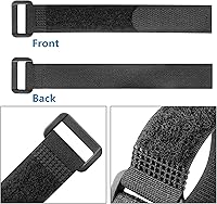 Vista 5 de Pasow Sujetacables ajustables con hebilla de plástico (paquete de 25 unidades)