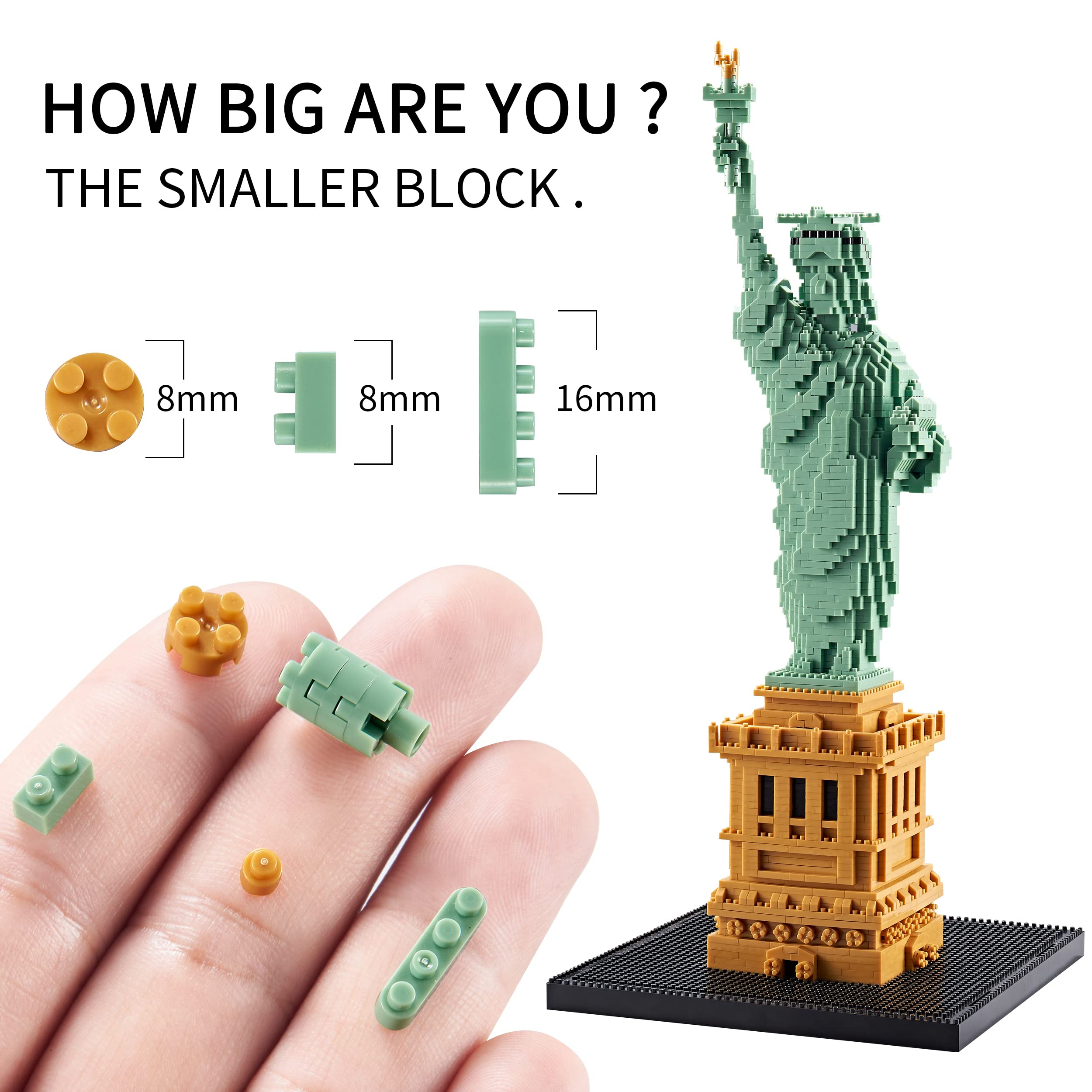 Amazon.com: KLMEi Statue of Liberty Micro Blocks Building Sets