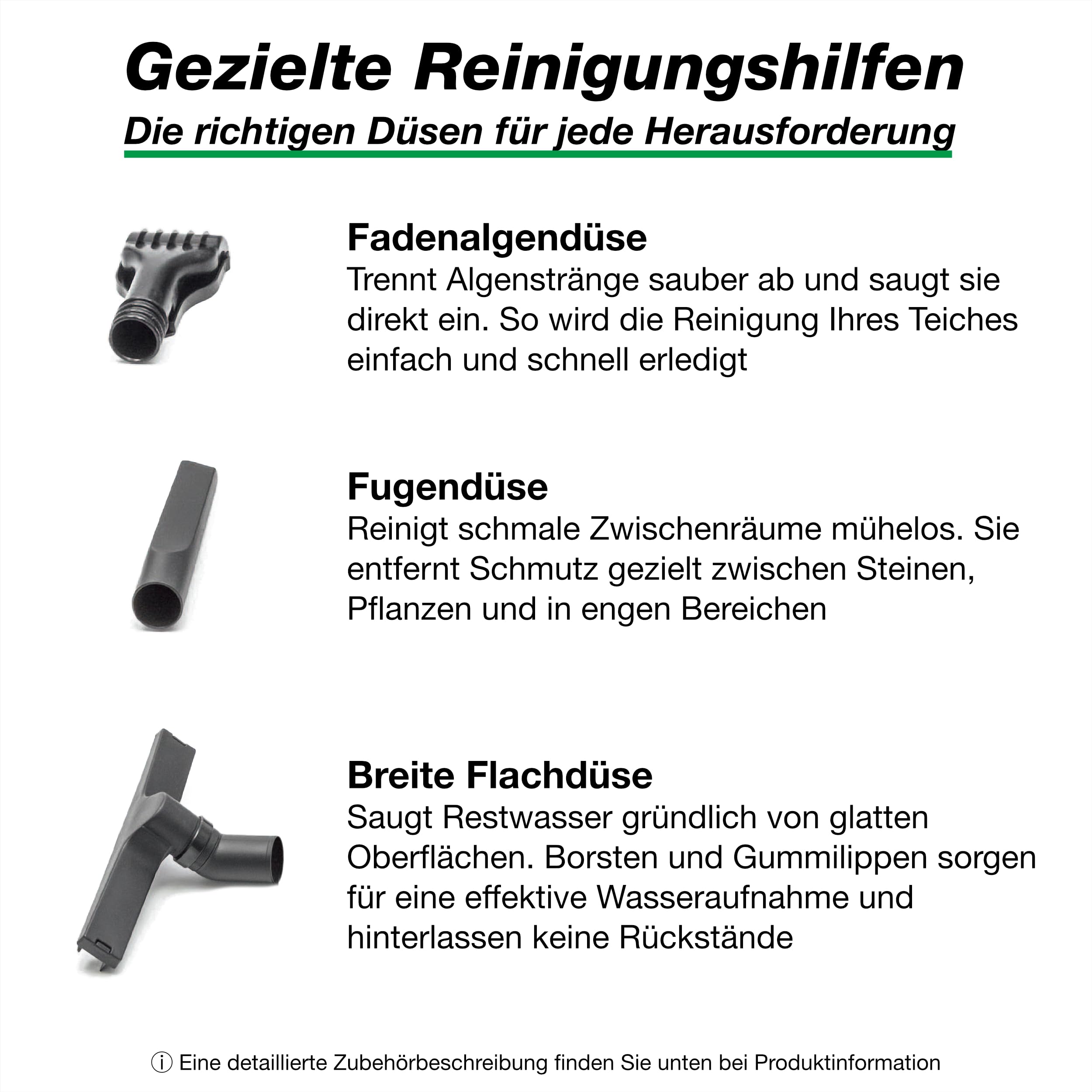 Wagner Green Teichsauger PRO VA | Non-Stop saugen | komplett Teichschlammsauger für die Reinigung für Gartenteich Schwimmteich Fischteich Pool und Haus