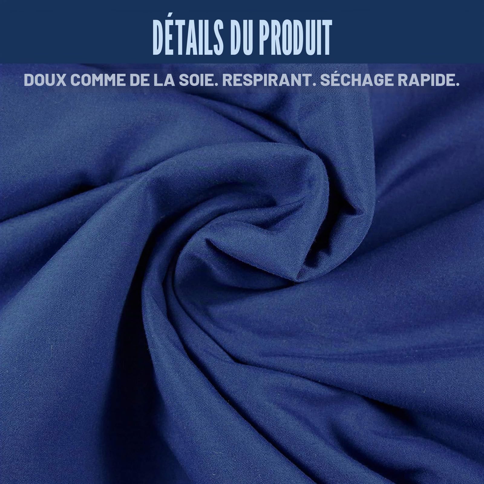 Sac de couchage 2 en 1 en coton ultra léger - 220 x 90 cm - Avec fermeture éclair - Sac de couchage de refuge - En microfibre - Avec compartiment pour coussin - Pour le camping, la randonnée