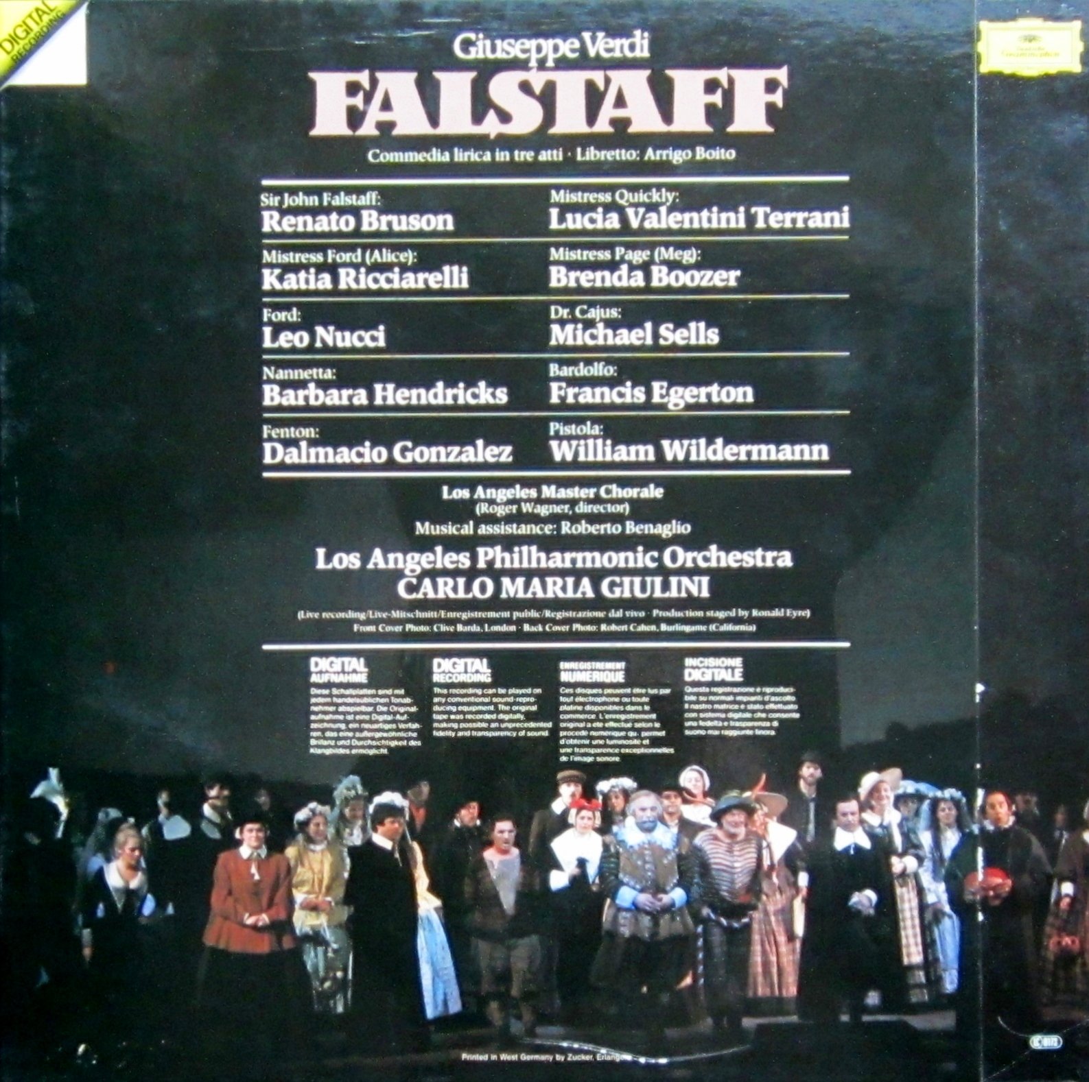 Verdi: Falstaff (Gesamtaufnahme, italienisch) [Vinyl Schallplatte] [3 LP Box-Set]