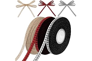 Farmhouse Christmas Ribbon for Rustic Holiday Decor