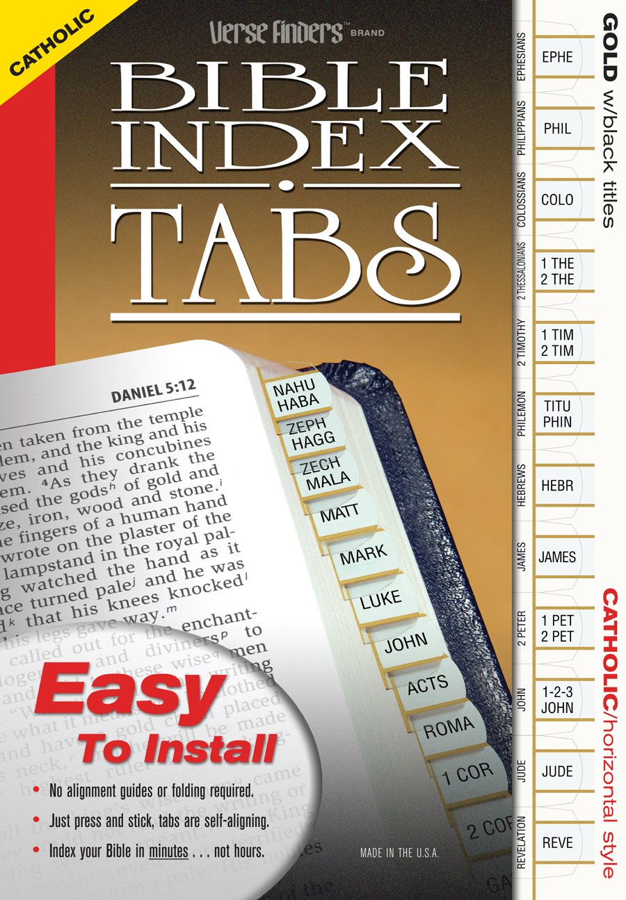 Verse Finders Horizontal Catholic - Gold