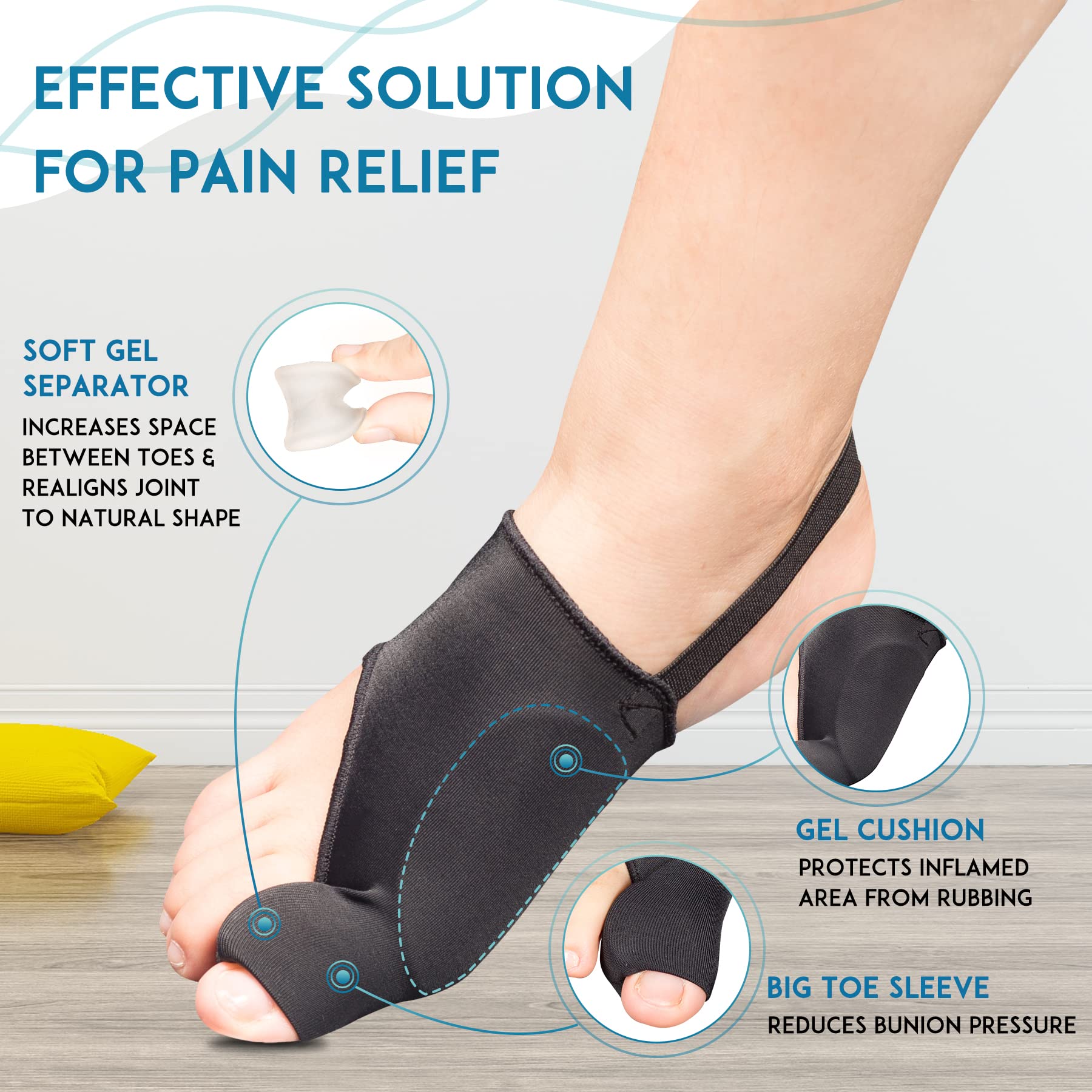 Buy Bunion Corrector for Women, Orthopedic Bunion Splint, Big Toe