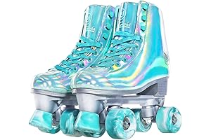 Holographic Roller Skates for Women - Shine on the Rink