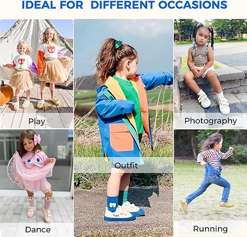 Miniatura 3 de HAPPY NOCNOC - Zapatos para niños y niñas, tenis de lona con doble gancho y bucles con suela de color caramelo