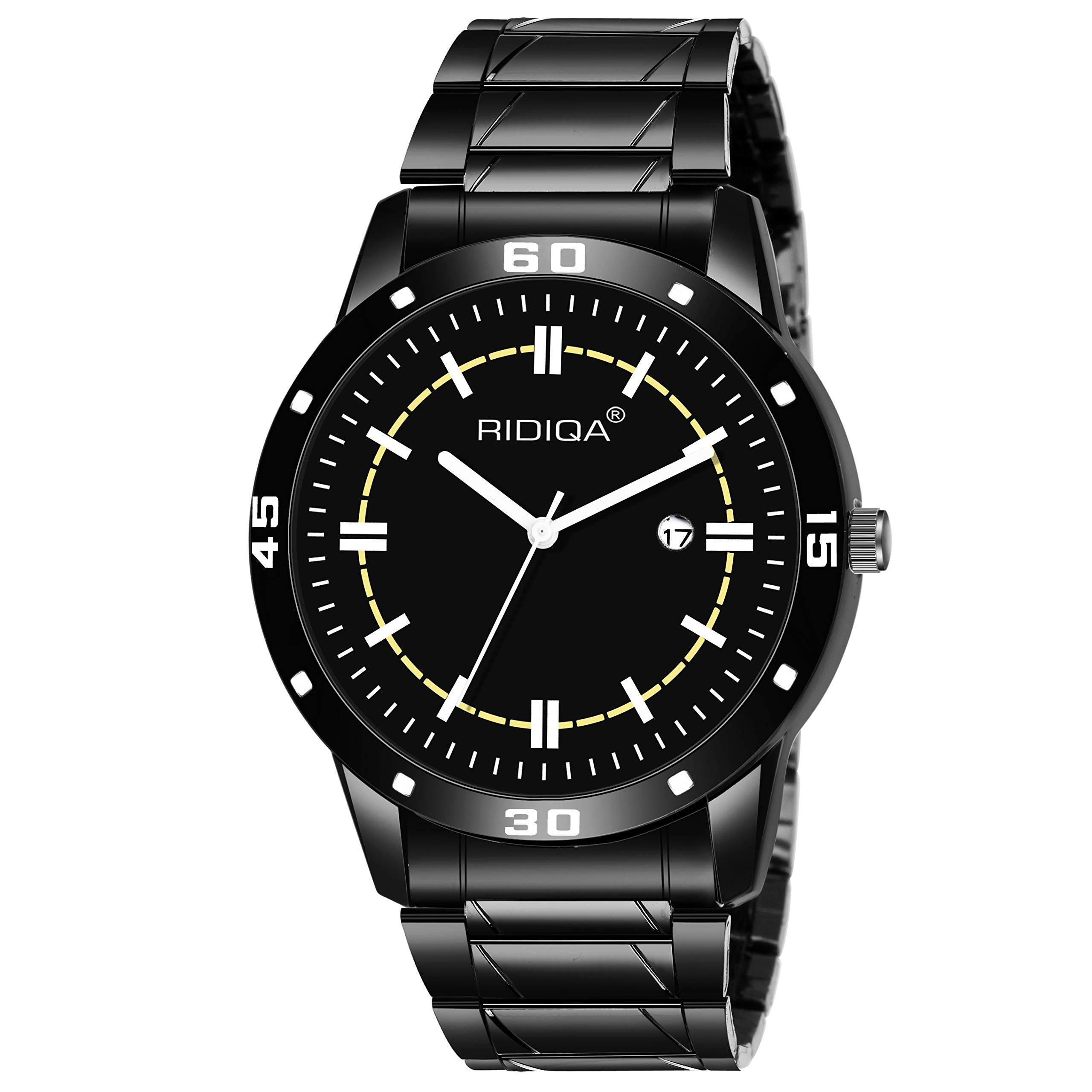 RIDIQA Analogue Black Dial Date Display Series Luxury | Casual | Wrist Watch for Men | Watch for BOY (B07Y7ZMMW3) Amazon Price History, Amazon Price Tracker