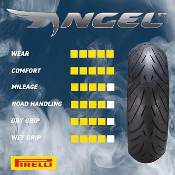 Pirelli Angel ST 180/55ZR17 (73W) Rear Motorcycle Tire High-Performance Sport Touring Tire for Enhanced Grip, Durability & Stability Fits Sport & Touring Bikes