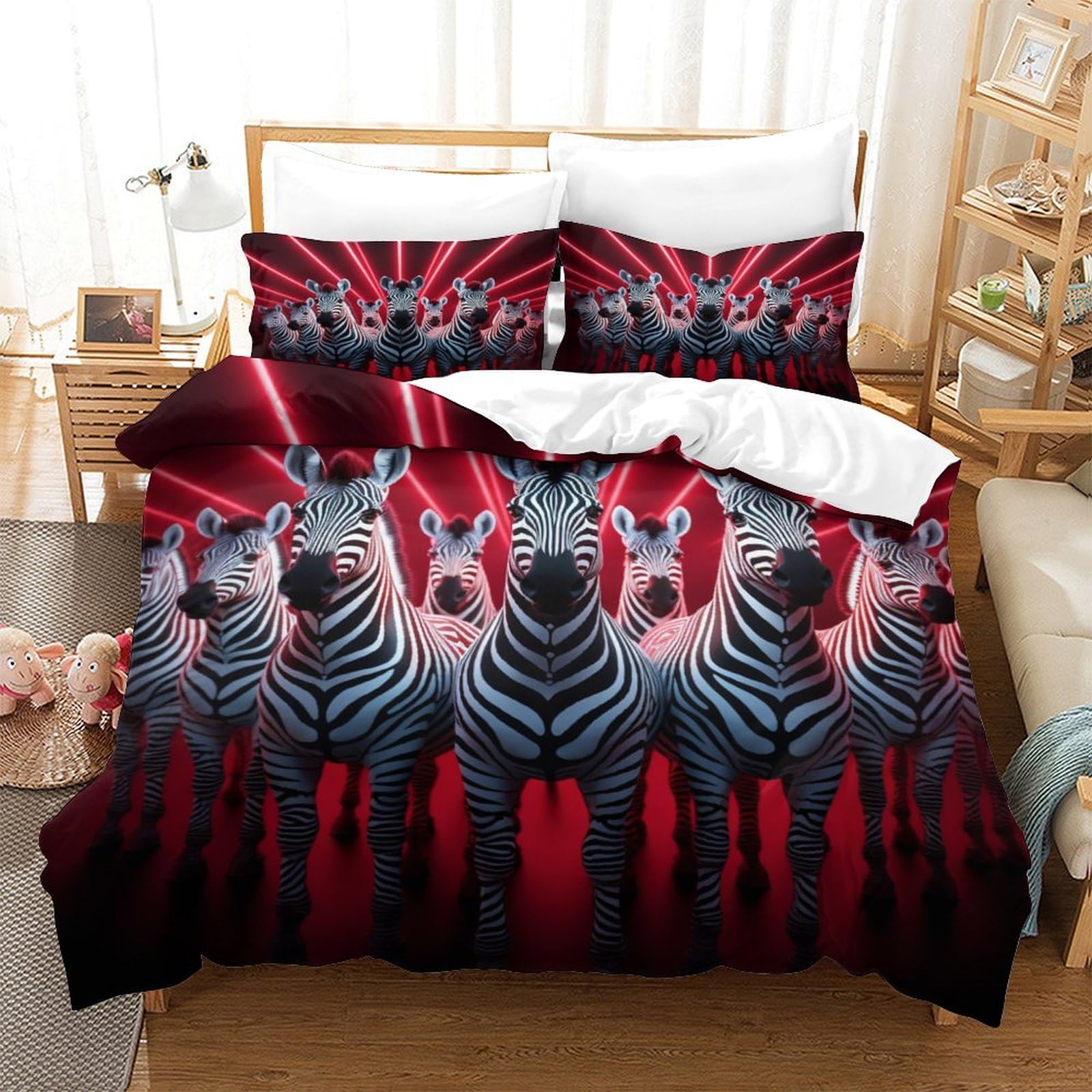 Housse de couette enfant 140x200 cm idéale pour une chambre d'ado moderne et cosy