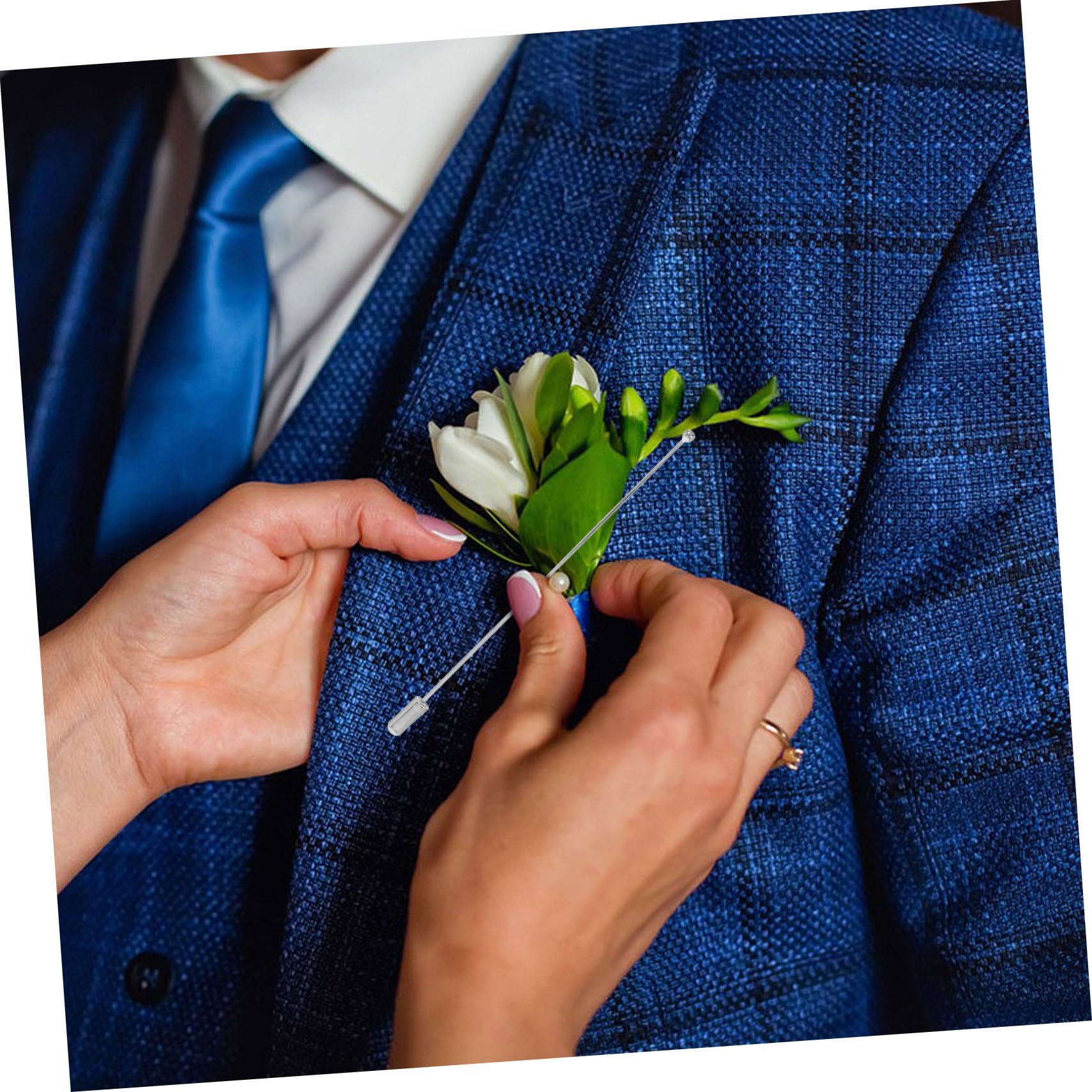 40 Pezzi Spille Aghi Bastoncino 90 Mm in Acciaio Inox Argento per Creatività Fai da Te Decorazioni Boutonniere e Accessori Moda Abbigliamento Tessuti Vari