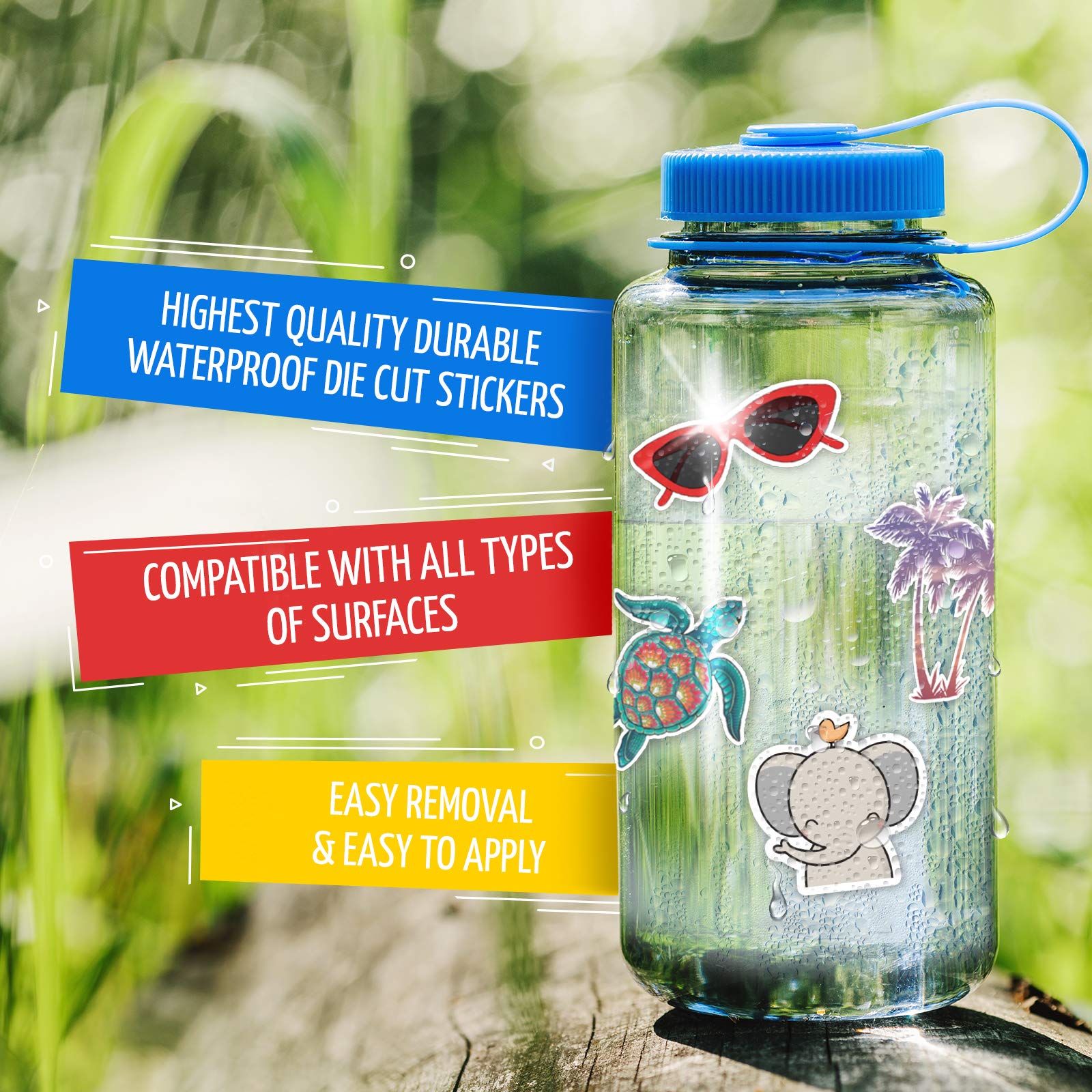 Water Bottle Stickers, Laptop Stickers and Vinyl Stickers. Cute