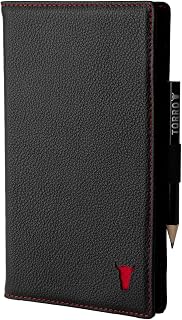 TORRO Regular Golf Scorecard Holder – Genuine Leather Golf Score Card Wallet with Card Slot and Pencil Loop