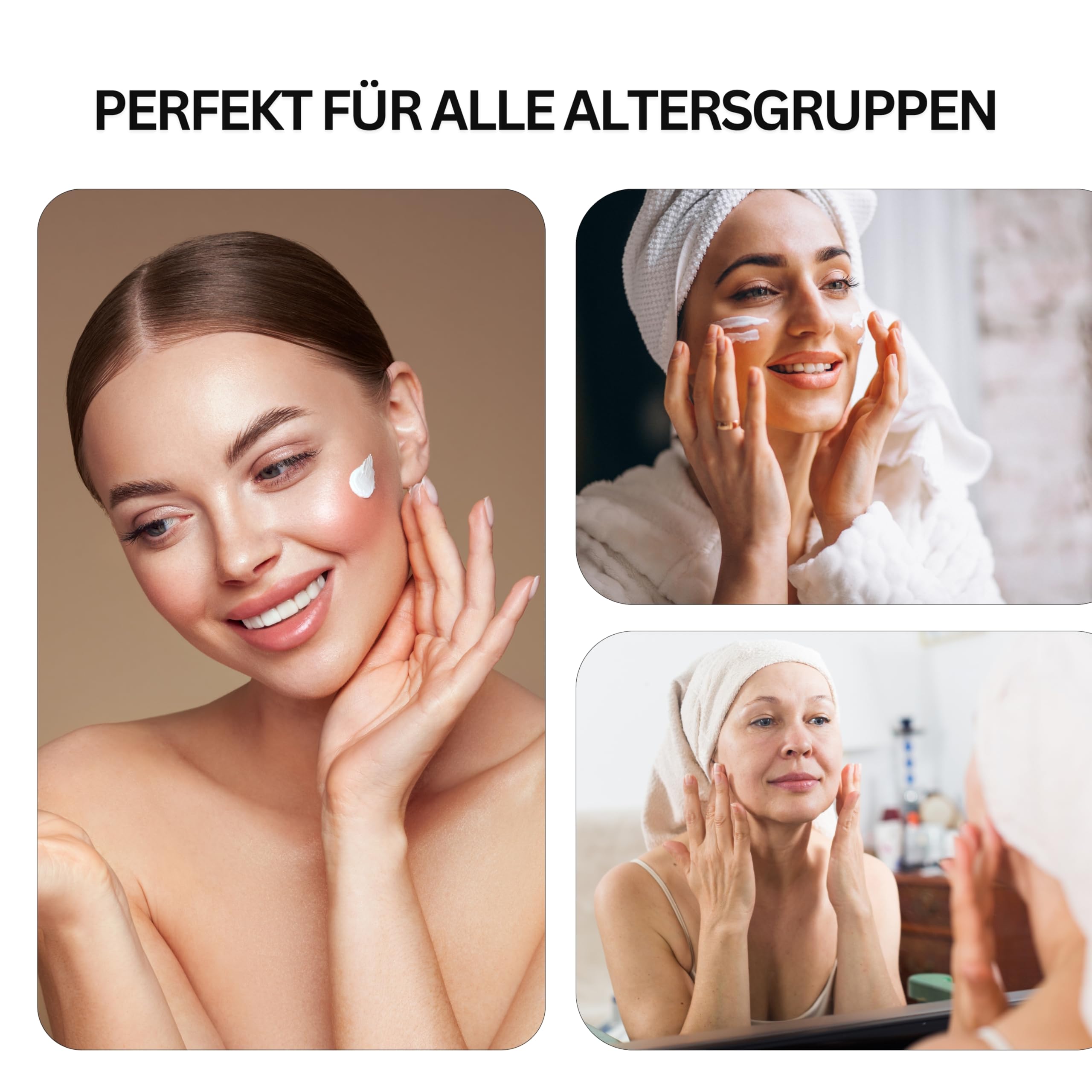Vegane Stammzellen Gesichtscreme [Made in Germany] – Anti-Aging Pflege mit Argireline, Hyaluron & Apfel-Stammzellen – Straffende Creme gegen Falten – 50ml (50ML)