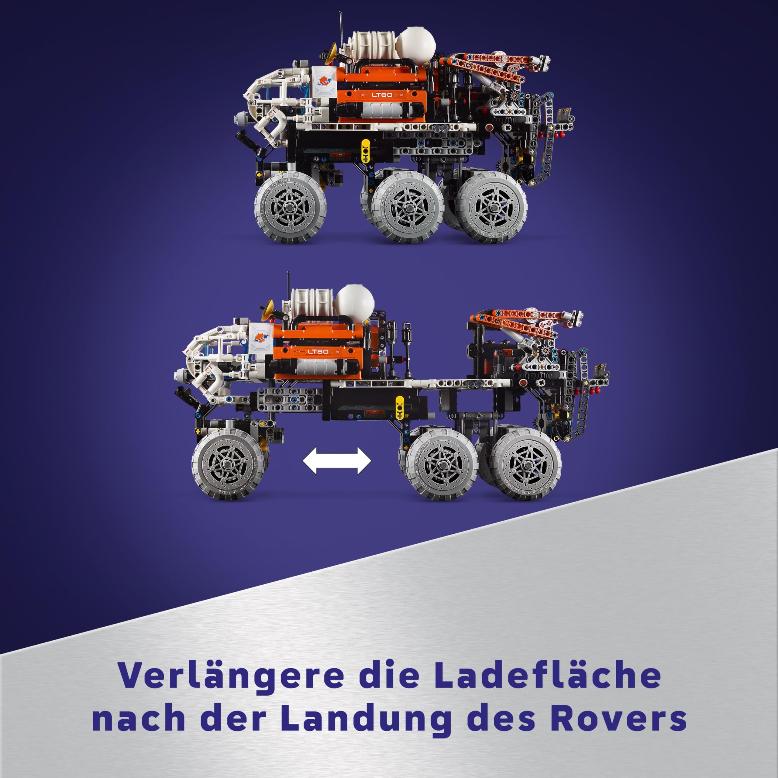 LEGO Technic Mars Exploration Rover, Weltraum-Spielzeug, basiert auf Raumfahrzeugen der NASA, Space Bauset, Spielzeug für Kinder, Geschenk für Jungen & Mädchen ab 11 Jahren 42180