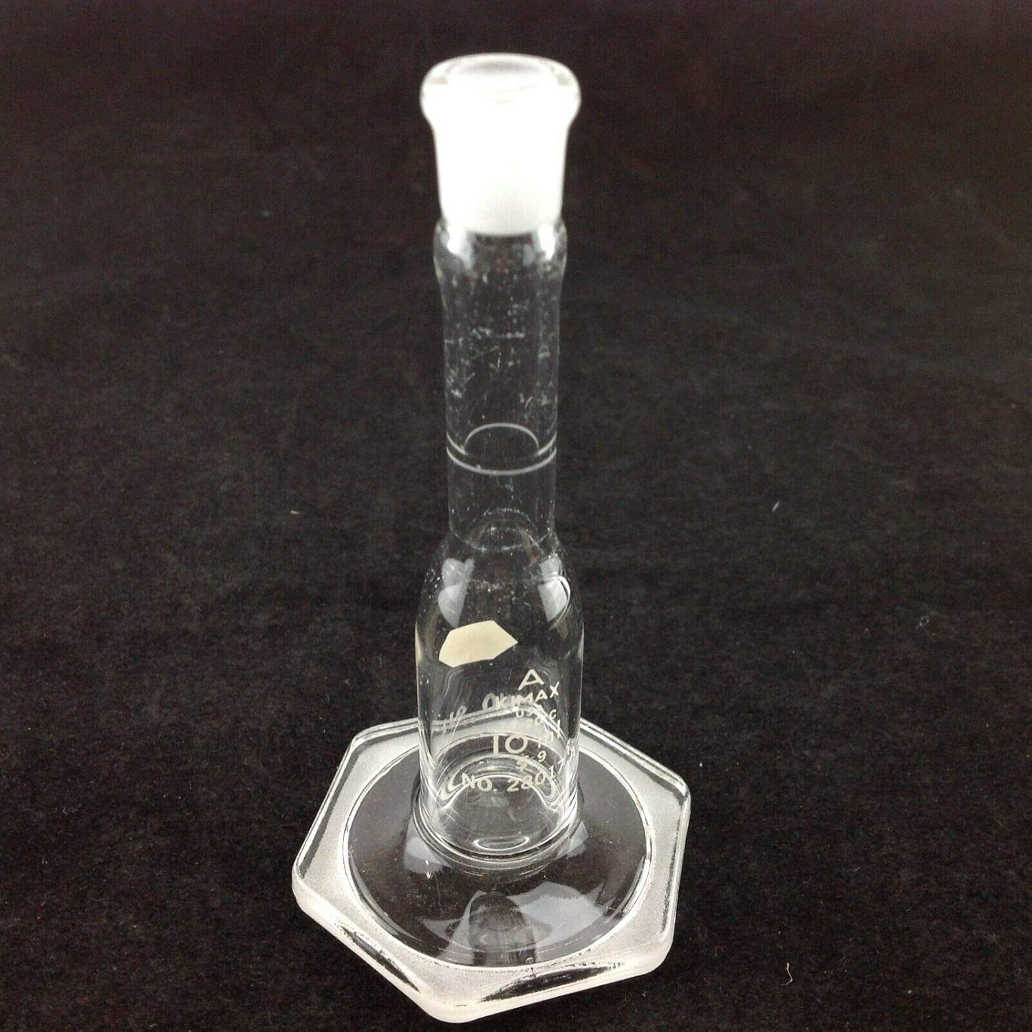 Kimax 28017A-10 Borosilicate Glass 10mL, +/-0.02mL Tolerance, Class A Micro Volumetric Flask, Serialized and Certified (Pack of 1)