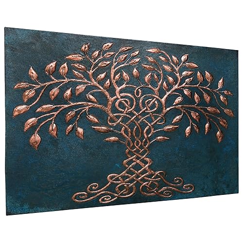 Miniatura 2 de Kitchen Backsplash, Celtic Tree of Life Kitchen Backsplash, Customizable Copper Backsplash Panel, Handmade Copper Backsplash Tile, Indoor Outdoor