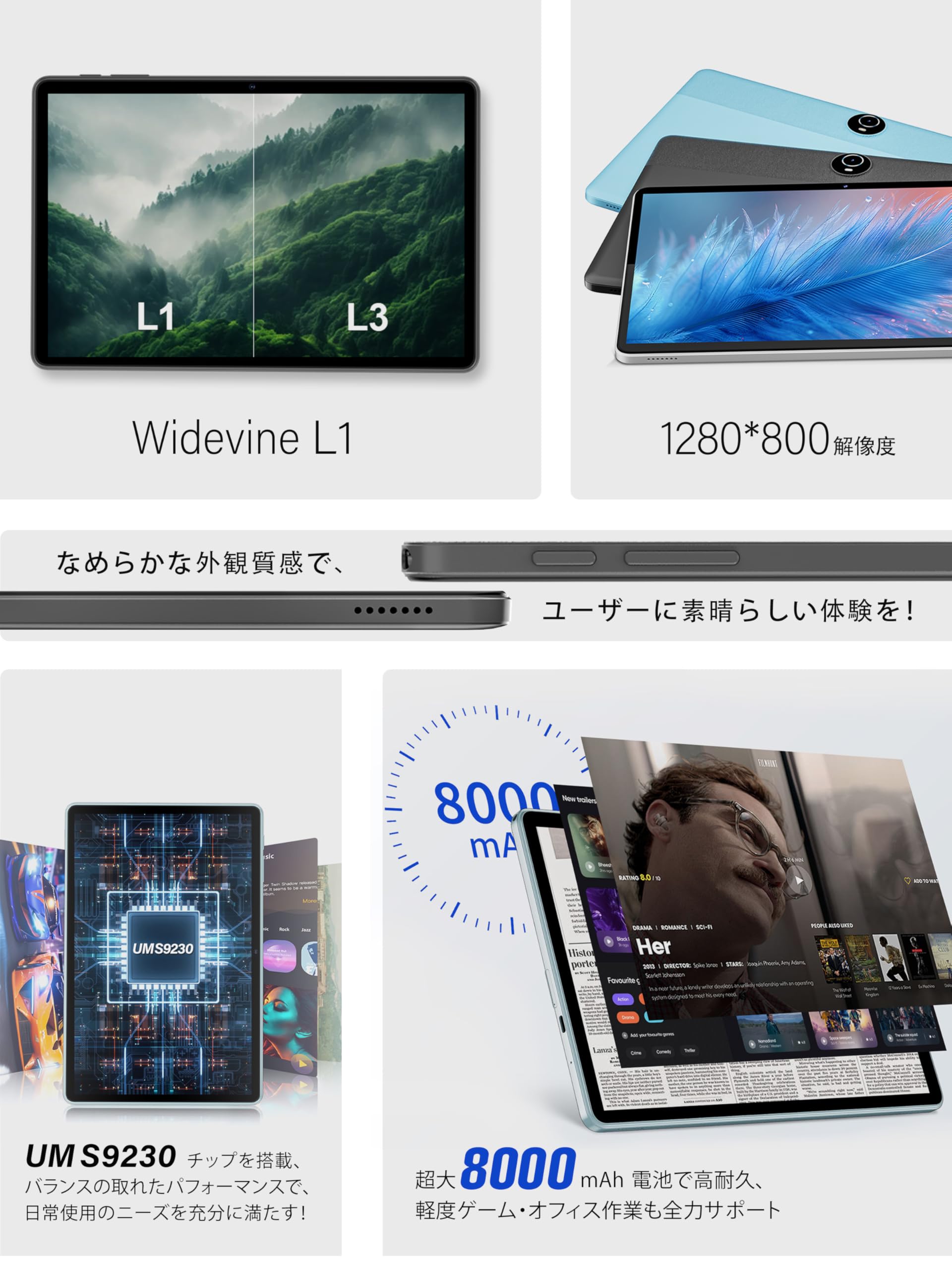 Amazon.co.jp: 【タブレット Android 16】タブレット 11インチ 32GB+