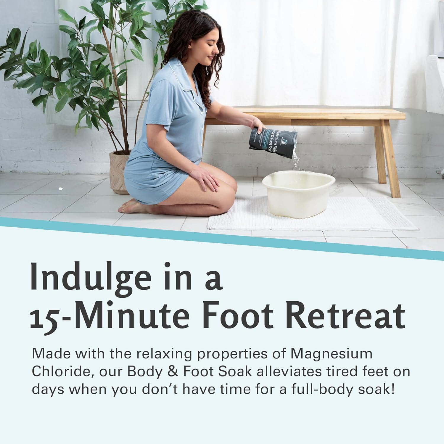 Magnesium Oil Full Body Relief Bundle with Magnesium Massage Oil & Foot Soak