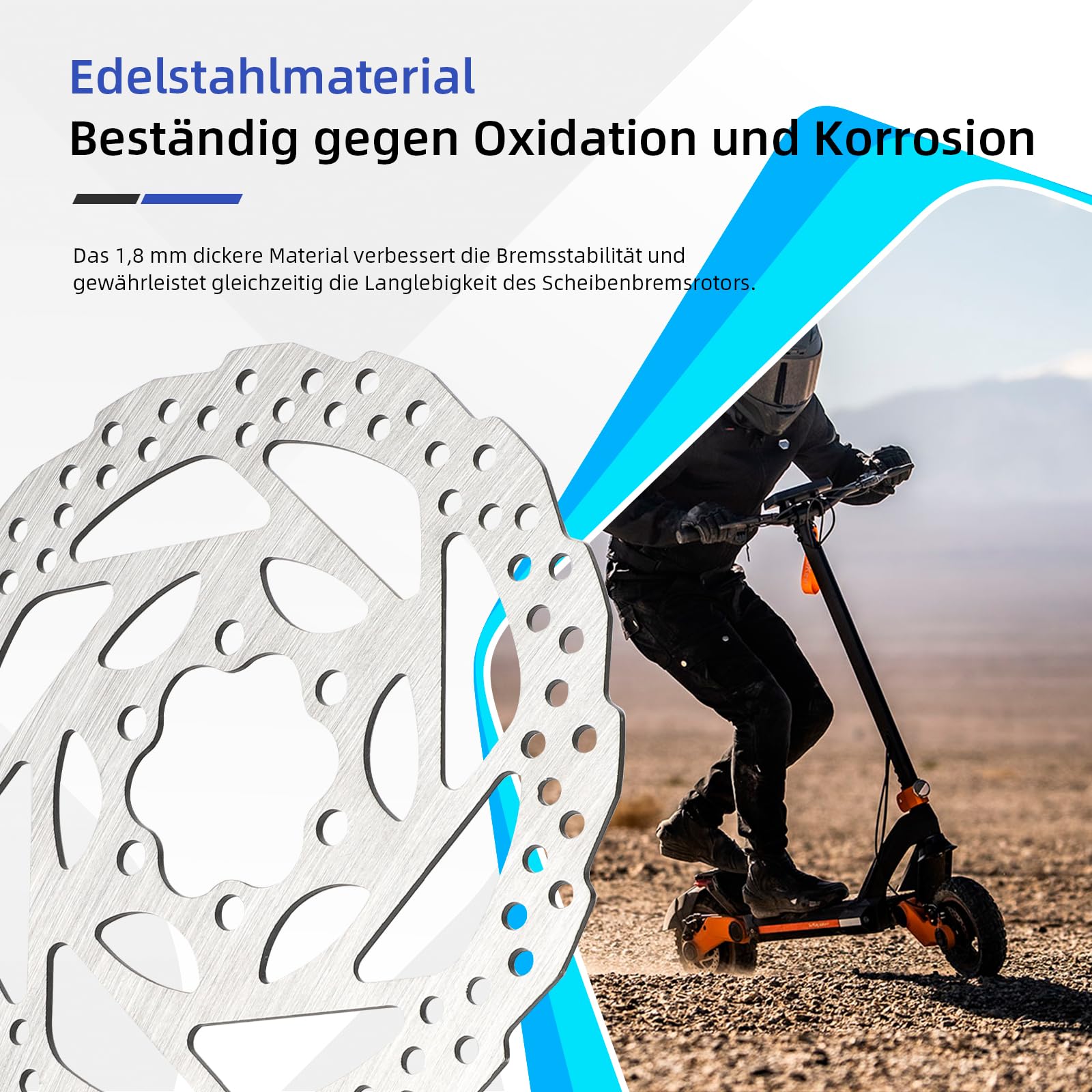 ulip Lot de 2 disques de frein pour scooter - 140 mm - Avec 12 vis - Convient pour scooter KuKirin G3, G2 Master, KUGOO G4 - 4