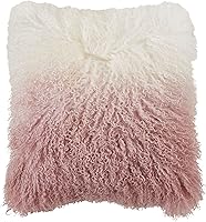 Vista 9 de Saro Lifestyle Almohada de piel de cordero mongol rellena de poliéster