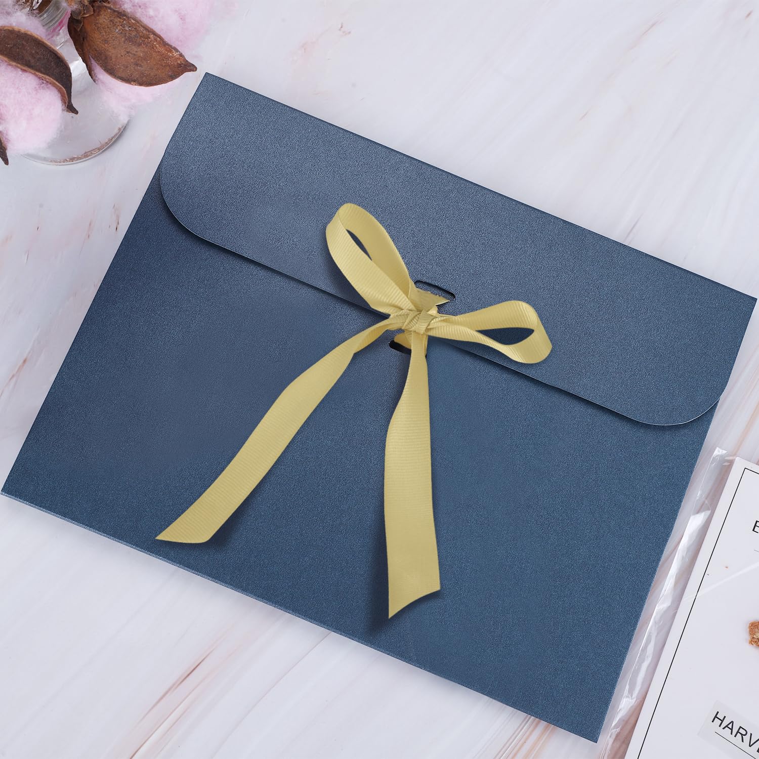 10pcs Gift Envelopes Large Envelopes with Ribbon Party Gift Bags Silk Scarf Packaging Box Invitation Cards Holder for Decoration Greeting Cards Thanksgiving Christmas New Year Wedding Birthday