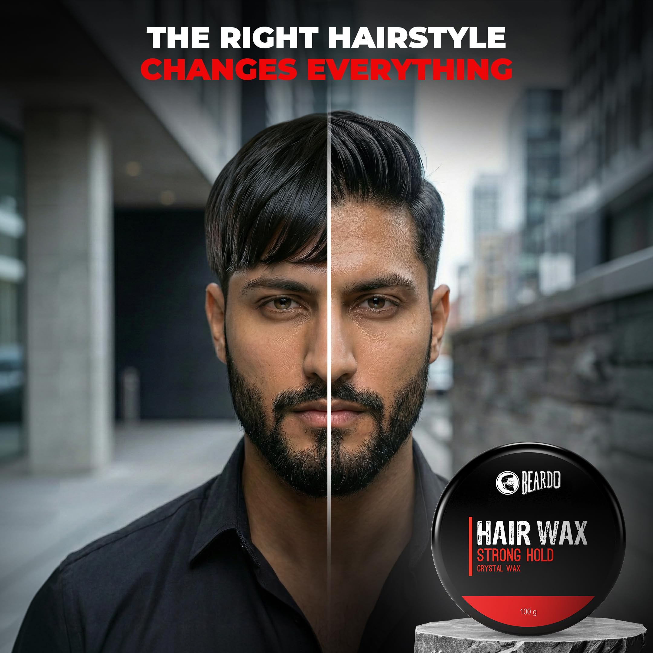Beardo Stronghold Hair Wax - Glossy Shine -7
