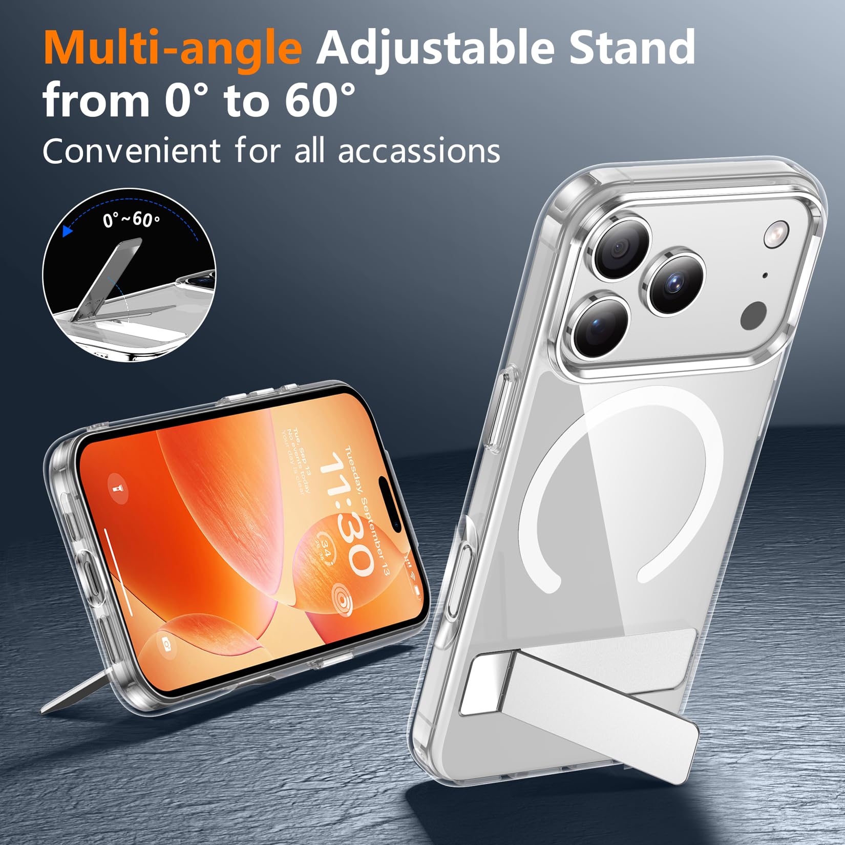 For IPhone 17 Pro Max Case,Waterproof Built-in Screen & Camera - View #10