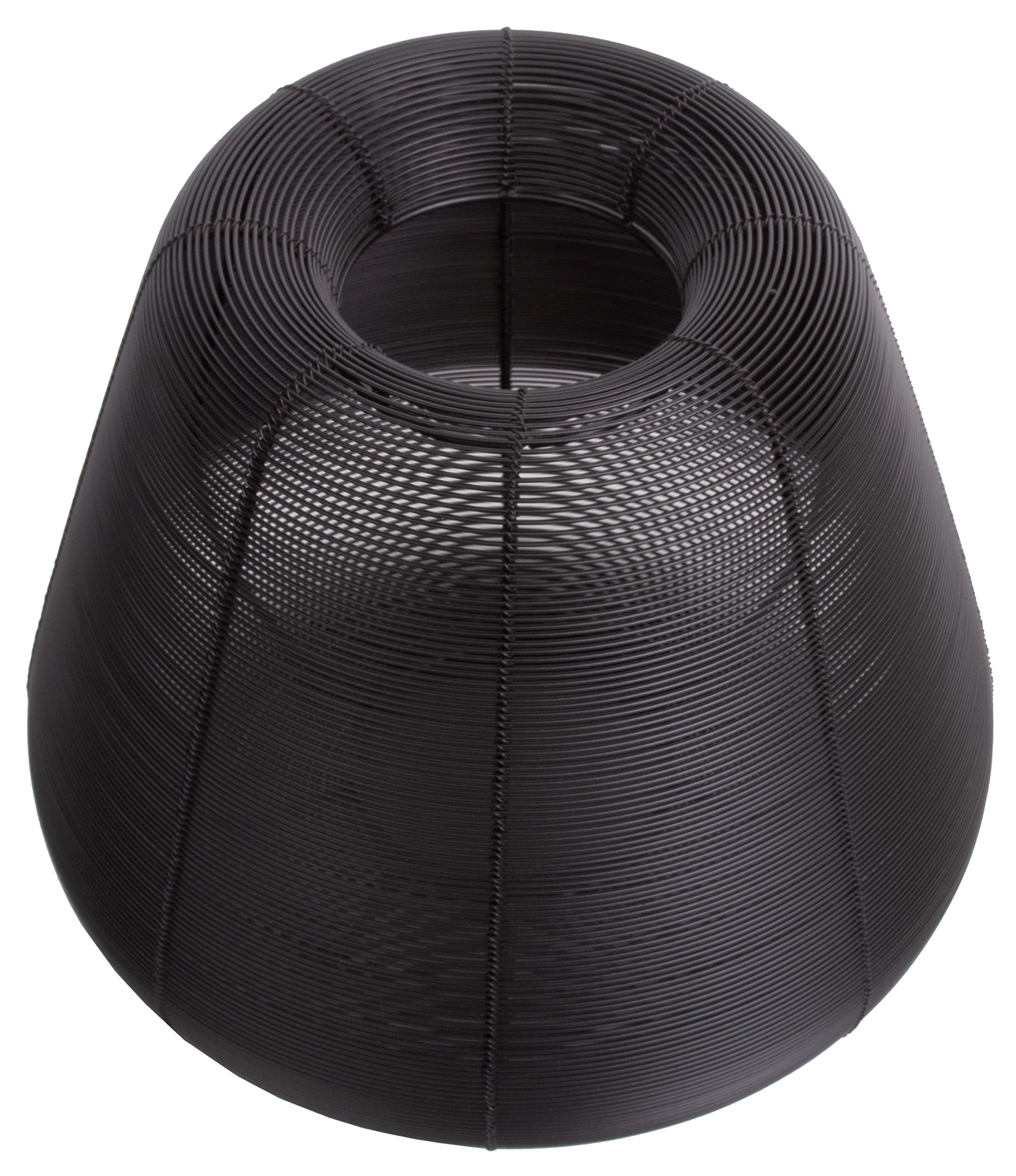 Brandsseller Kerzenständer Durchmesser Ø33 x Höhe 31 cm Metall Draht Gitter Design Schwarz Kerzenhalter Windlicht Laterne Indoor-Outdoor Deko