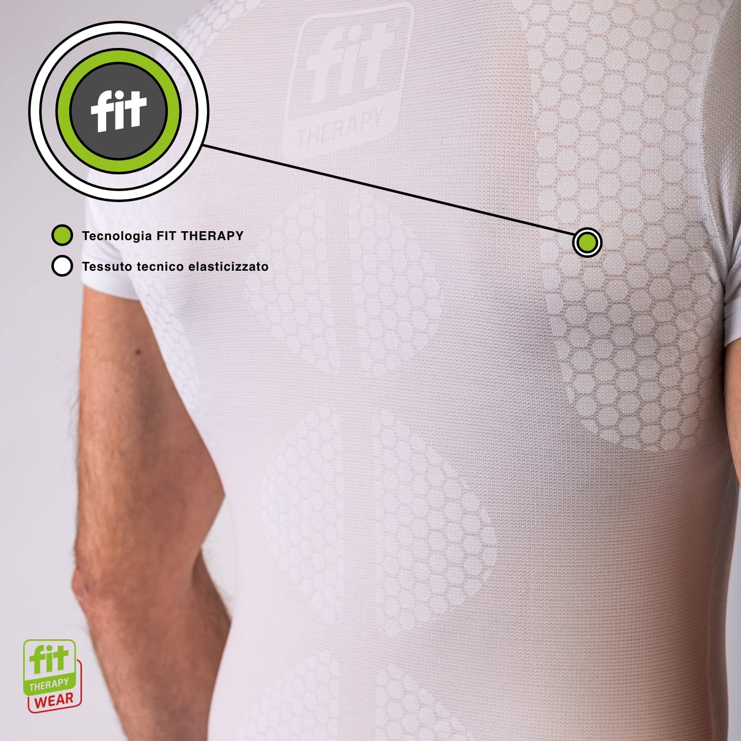 Maglia Unisex per Dolori Muscolari - Dispositivo Medico per Cervicale, Spalle, Dorso e Lombare - Tessuto Tecnico Traspirante