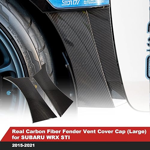 Miniatura 9 de Cubierta de superposición de guardabarros en piezas OEM para SUBARU WRX/WRX STI 2015-2021 Exterior de fibra de carbono seca real ligera fuerte con