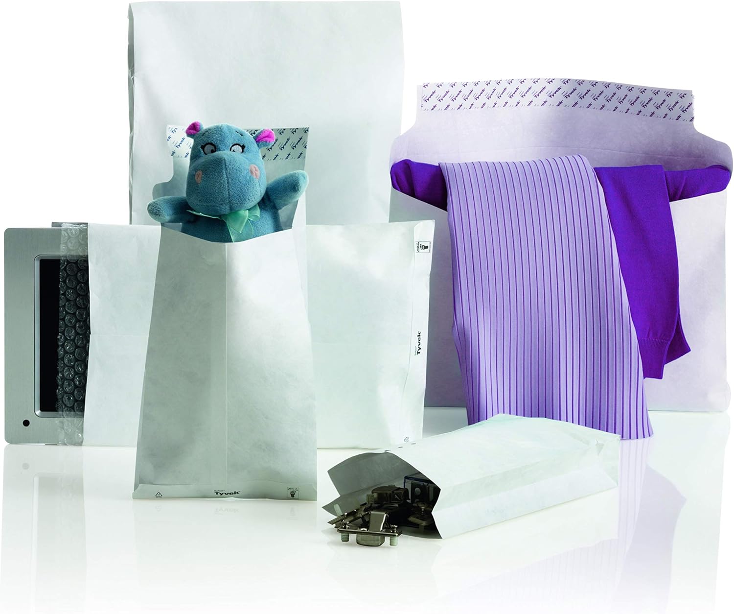 Tyvek Gusseted Envelopes Extra Capacity Strong B4A H353xW250xD38mm White Ref R4200 [Pack of 100]