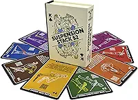 Stack 52 Cartas de exercícios de suspensão. Compatível com todos os treinadores de suspensão. Jogo de treino de resistência ao peso corporal suspenso. Instruções de vídeo incluídas. Programa de fitness em casa divertido. (Novo deck)