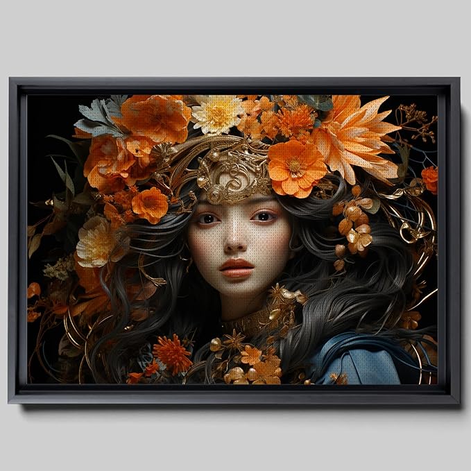 Art Nouveau Print, Art Deco print, Goddess Of Fire, Zodiac Print, Leo Print, Aries Print,Sagittarius Print, Fire Sign Matte Print, Canvas, Art Print