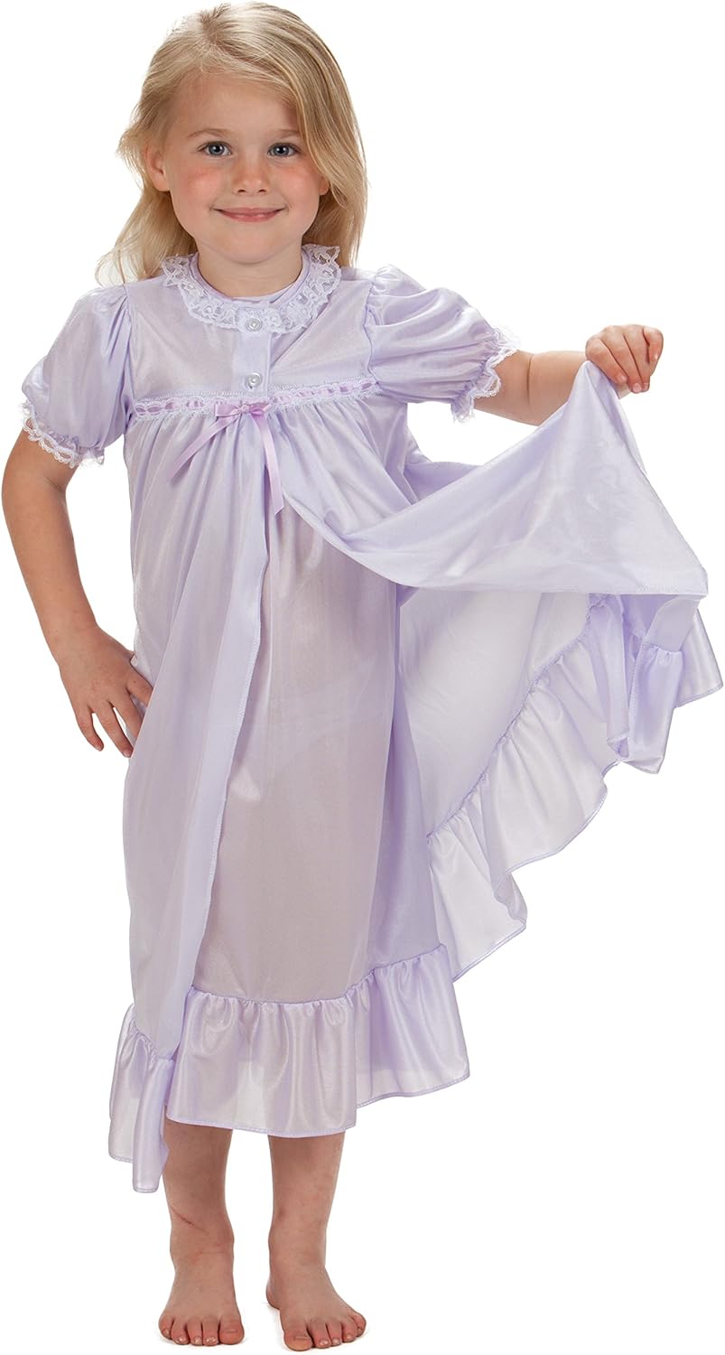 Laura Dare Big Girls Short Sleeve Traditional Peignoir Set, (8-14)