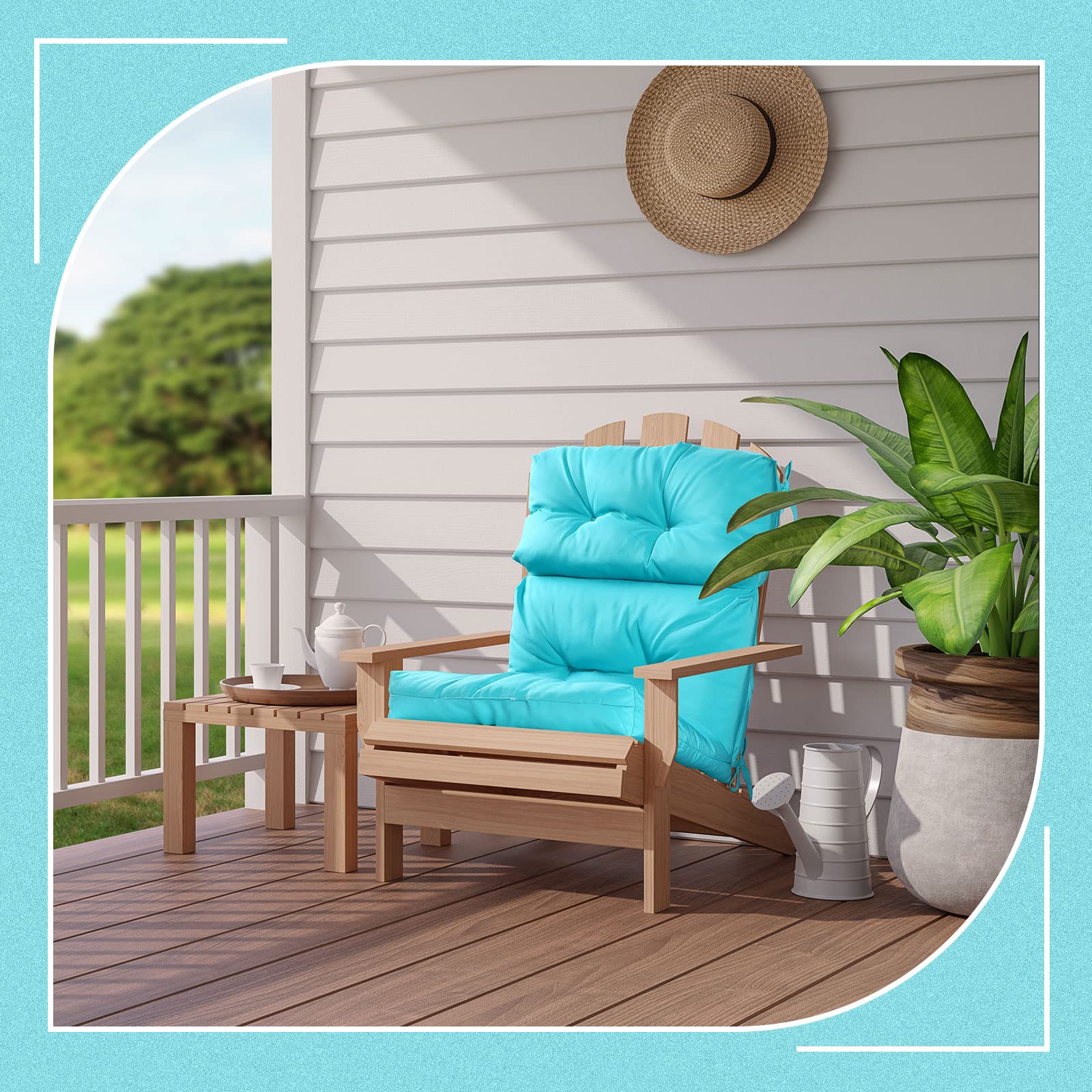 Amazon.com: Mixweer 6 Pack Outdoor/Indoor High Back Chair Cushion