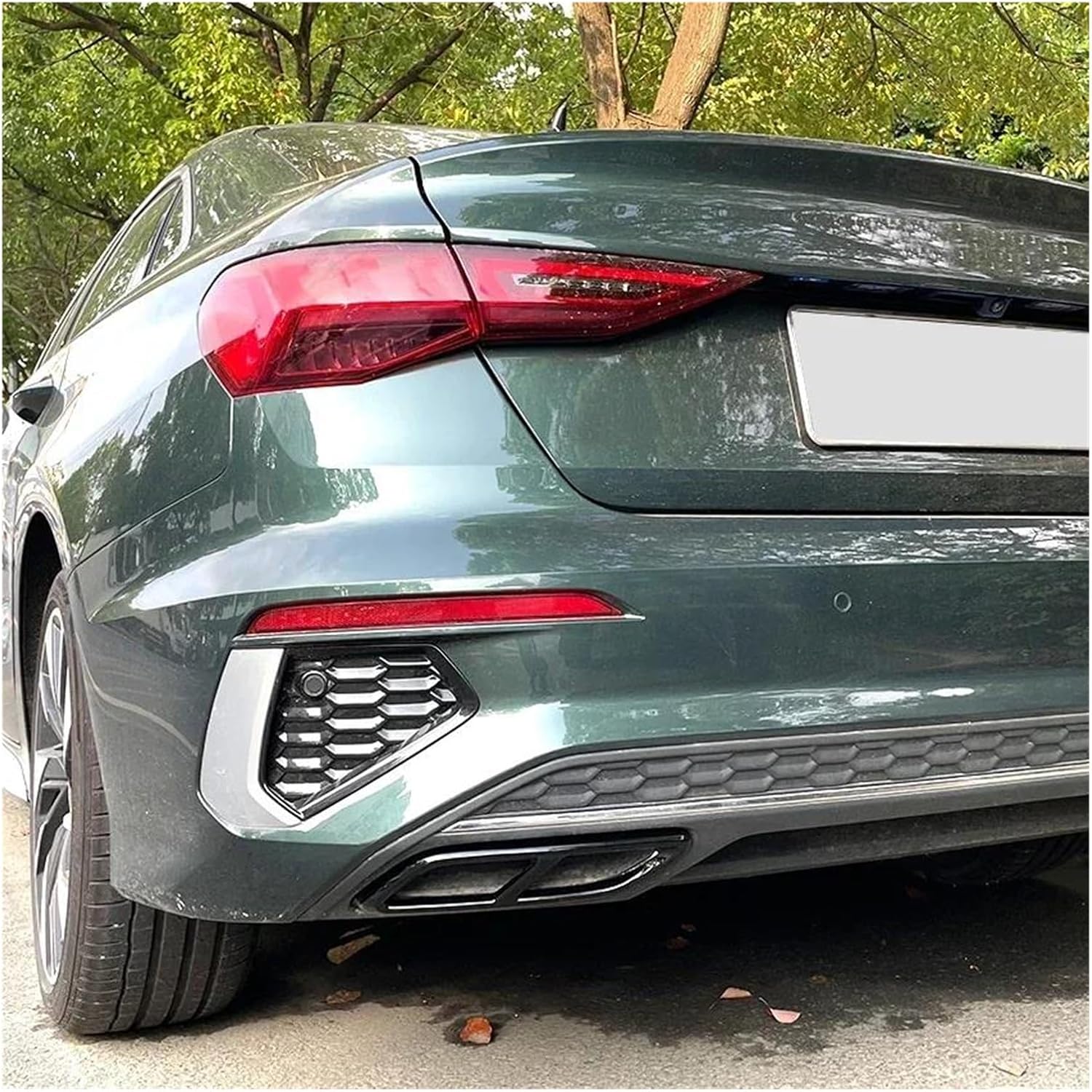 排気テールパイプ 車の排気マフラーカバー 4 テール喉装飾フレーム に適合する に適合する ティグアン L 2020 2021 20