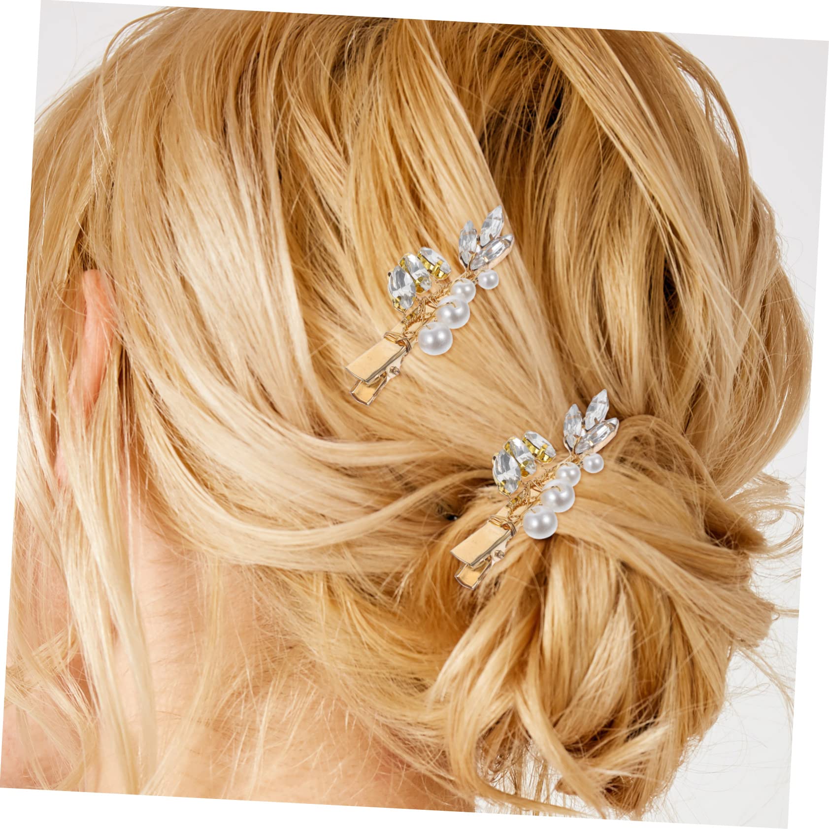 Healeved 5 Set Di Fermagli Per A Coccodrillo Per Donne Fermagli Per Con Strass Forcine Decorative 4 Pezzi*5