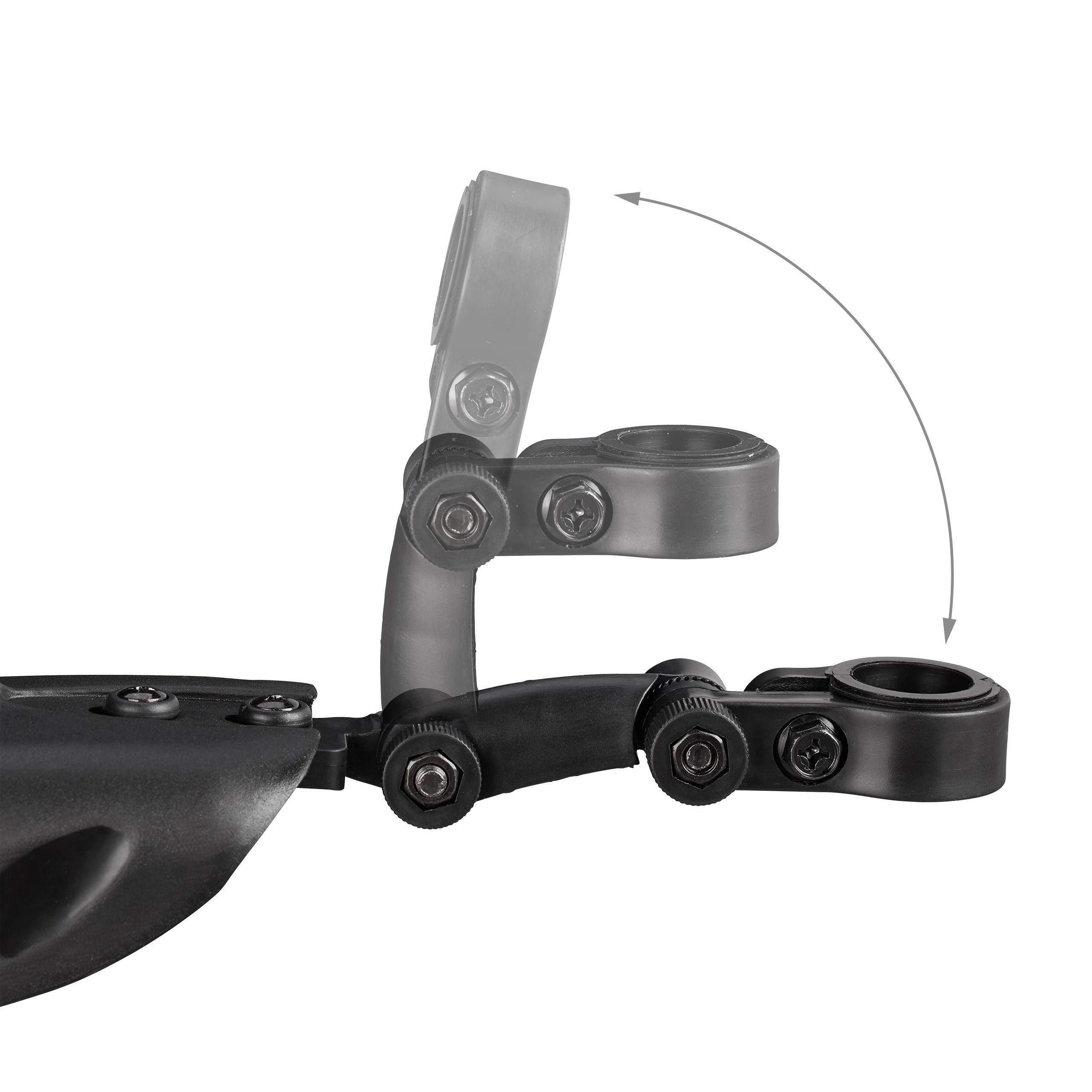 2 x Schutzblech Set, Spritzschutz für vorn & hinten, Räder mit 24-28 Zoll, Einsätze für versch. Sattelstangen, schwarz