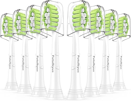 Cabezales de repuesto para cepillo de dientes Philips Sonicare 4100 5100 Control de placa Simply Clean 1 2 Series Cabezal de cepillo eléctrico, 8