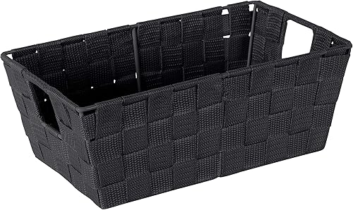 Miniatura 1 de Simplify Cesta decorativa tejida para almacenamiento, buena para organizar accesorios, cajones, estantes, estaciones de pañales, juguetes y más