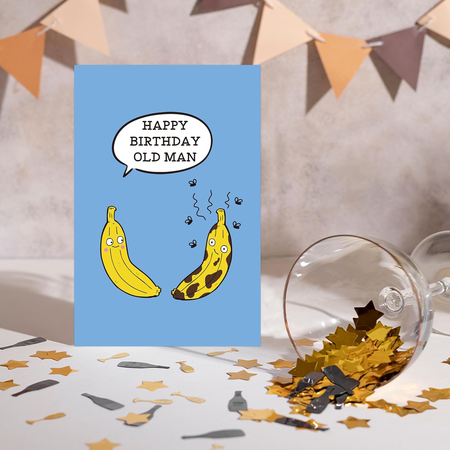 Funny Banana Birthday Card for Men Women - Happy Birthday to Old Man image 5