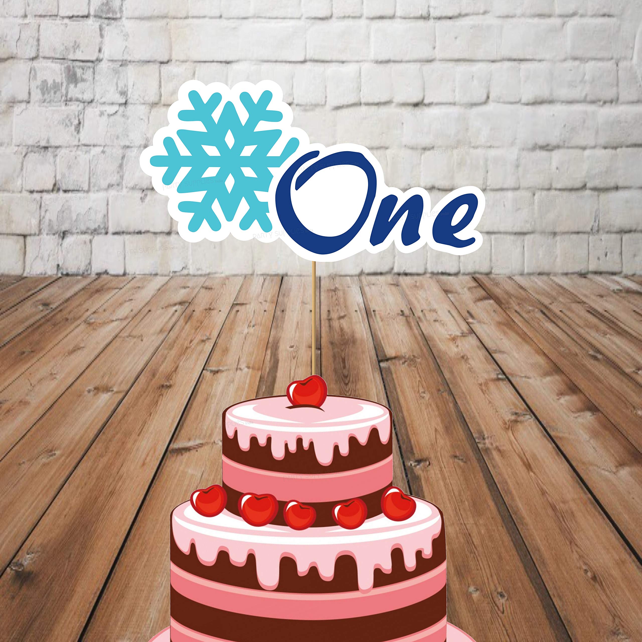 Party Supplies India™ Customized Frozen Theme Cake Topper with Boy/Girl Name and Age