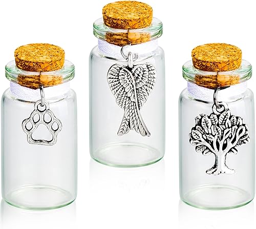 Miniatura 9 de 3 botellas de recuerdo personalizadas de piel de mascota para cenizas de mascotas, cabello y dientes, regalo de condolencia por pérdida de perro