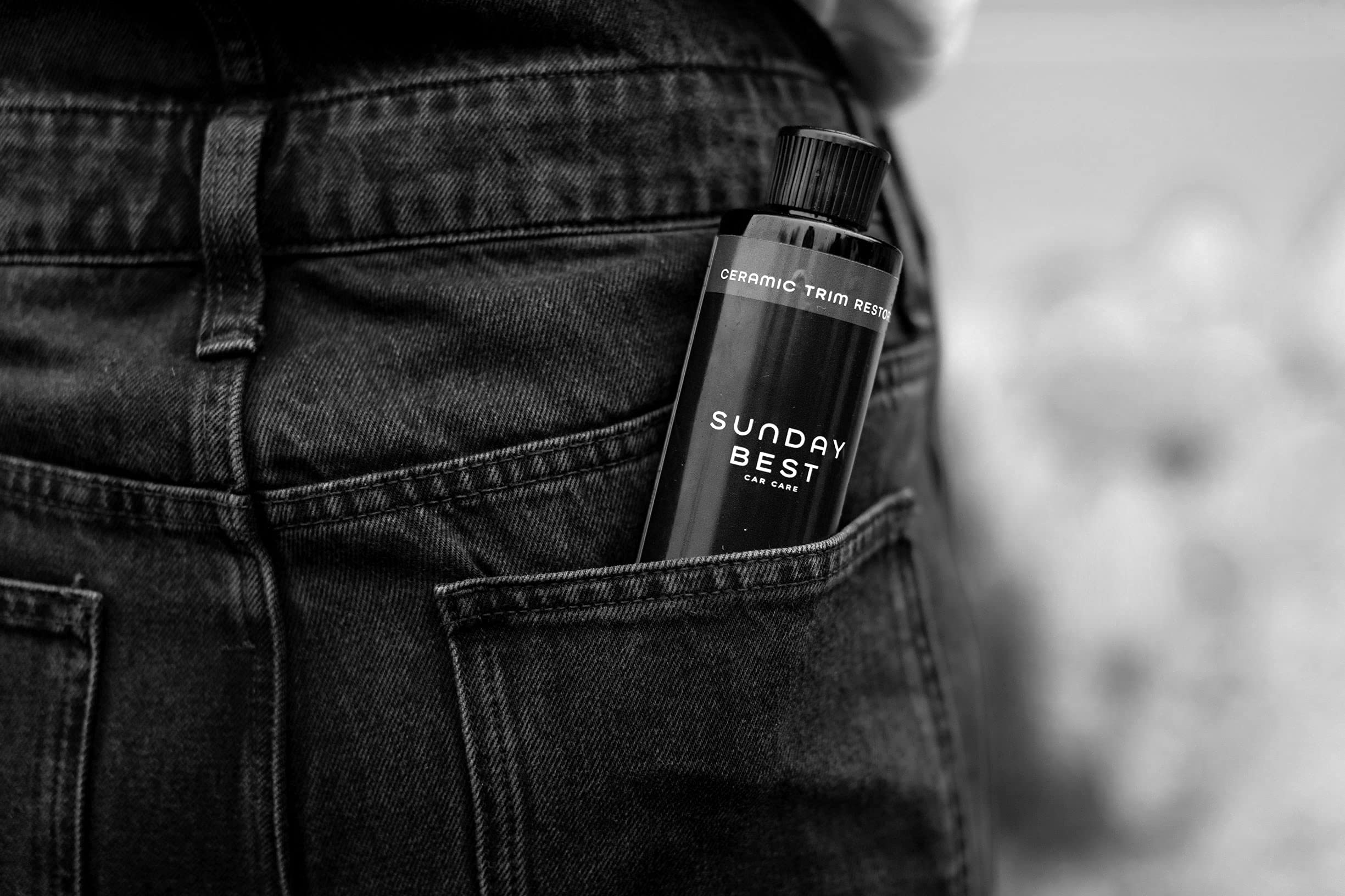 Sunday Best Car Care Ceramic Trim Restorer, Permanent Rubber, Plastic