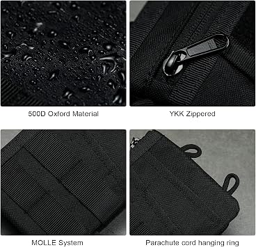 VIPERADE VE16 EDC Pouch, EDC Organizer for Men - Pocket Organizer Multitool Pouch Wallet for EDC Gears