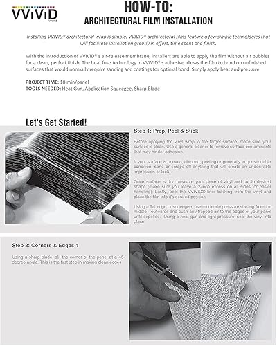 Miniatura 4 de VViViD  Papel de contacto de vinilo para envolver, color negro, granito y cuarzo, 15.9 pulgadas x 60 pulgadas